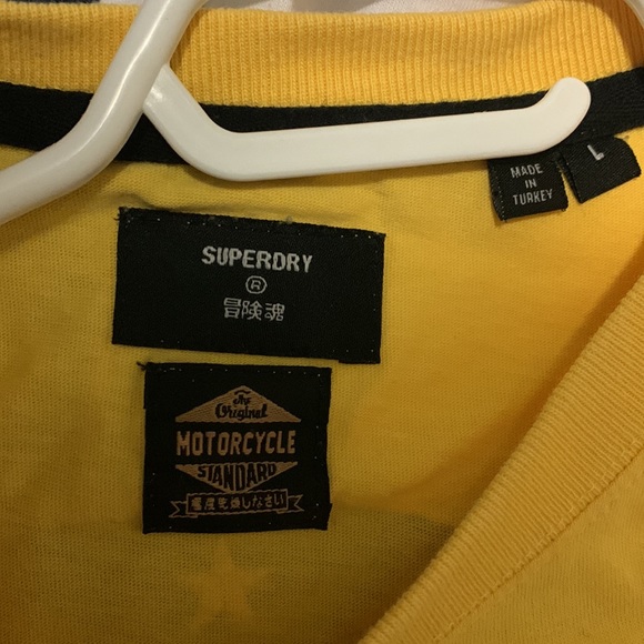 Vintage yellow super dry motorcycle tee - Picture 3 of 4